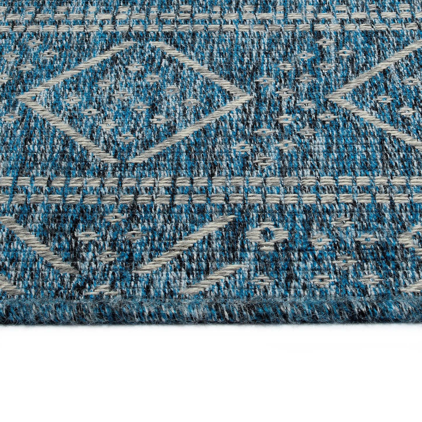 Kaleen Bacalar Collection Dark Blue Runner 2' x 6'