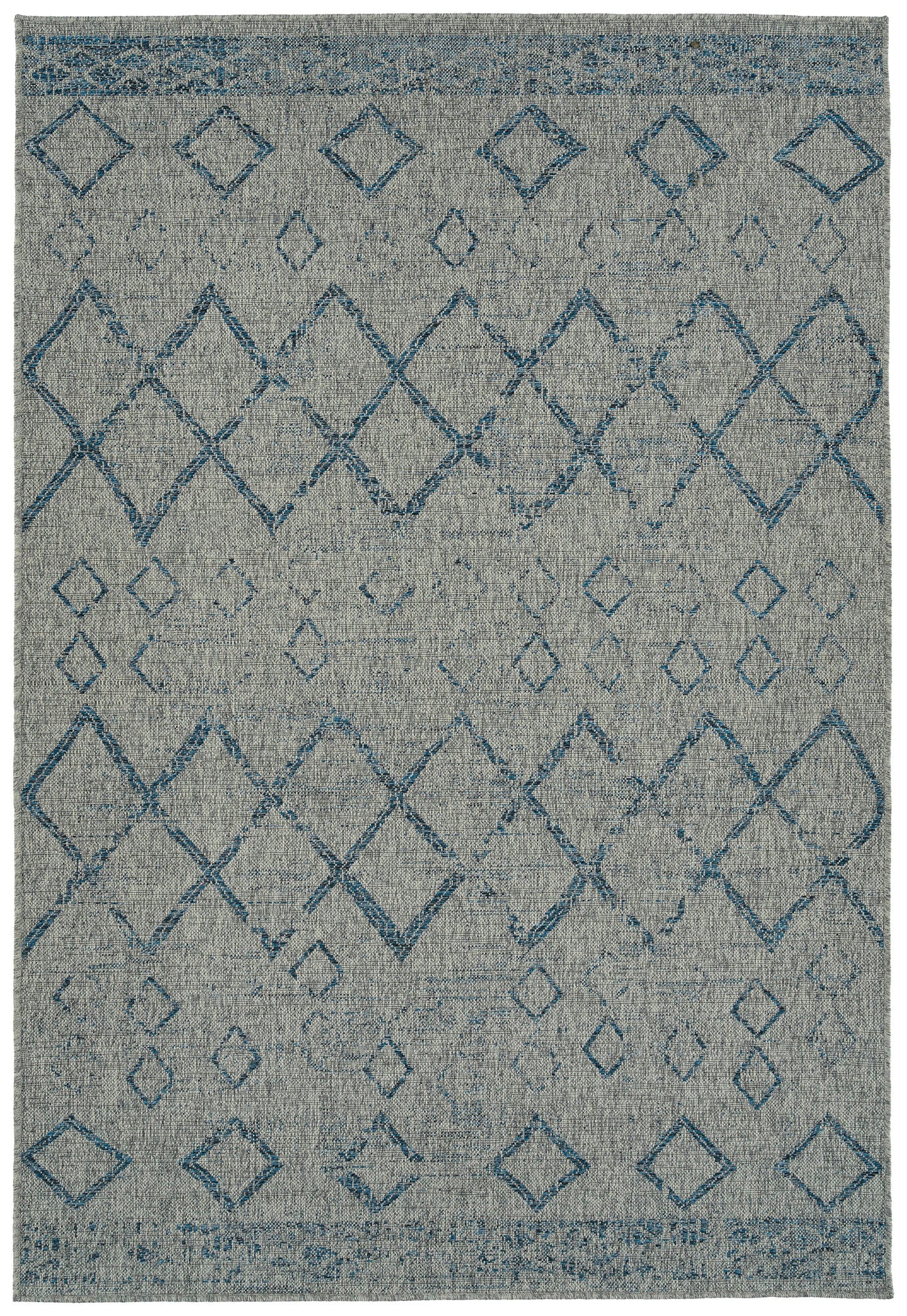 Kaleen Bacalar Collection Light Grey Throw Rug 2' x 3'