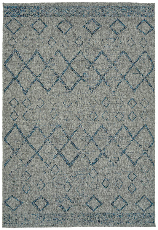 Kaleen Bacalar Collection Light Grey Area Rug 5'3" x 7'6"
