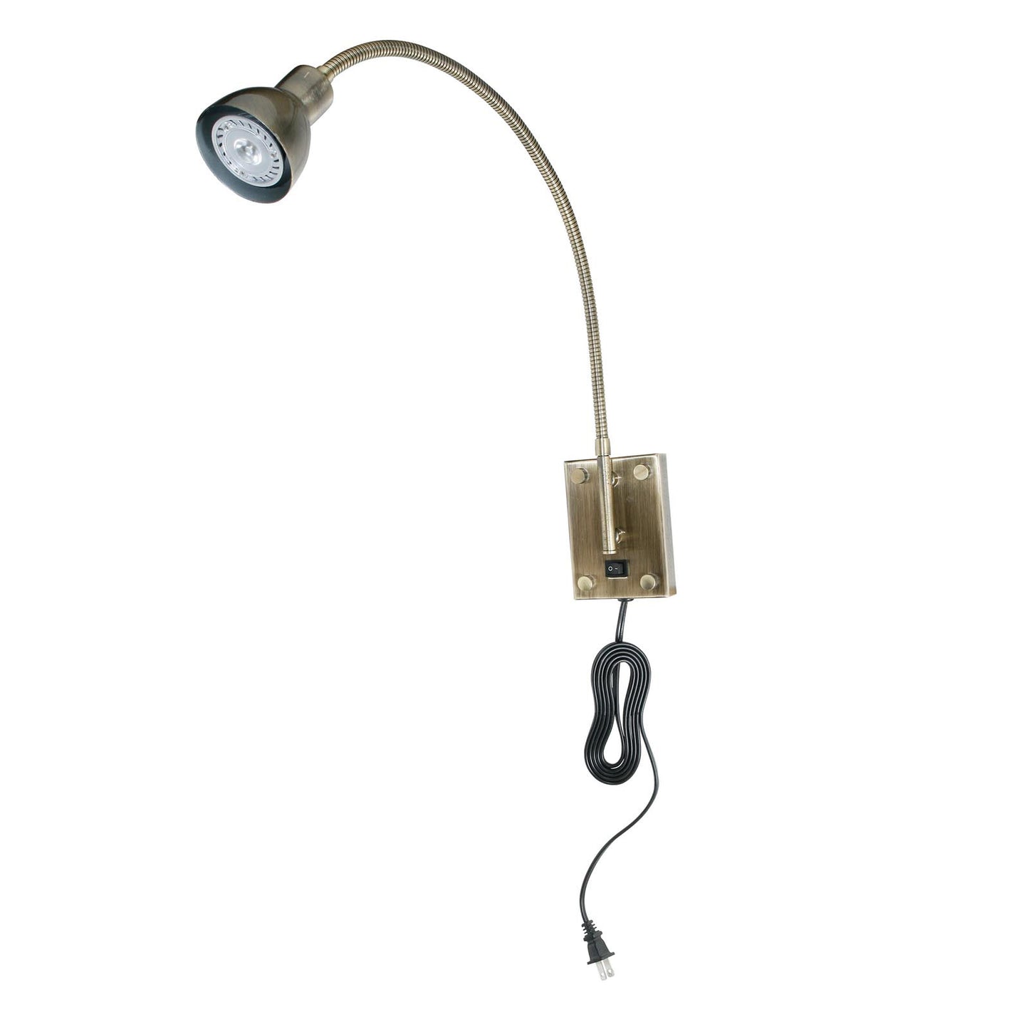 Antique bronze Metal Led gooseneck - Reading lamp