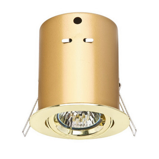 Plated brass Metal Undercabinet light - Mini recess can