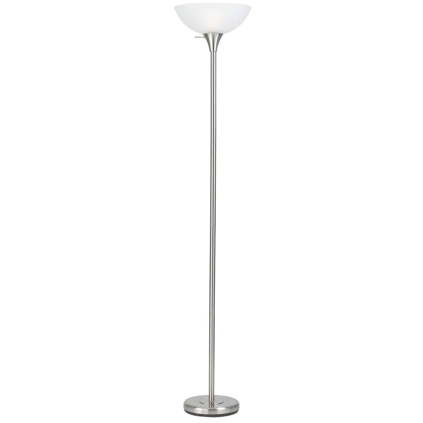 Brushed steel Metal Metal - Torchiere