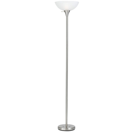 Brushed steel Metal Metal - Torchiere