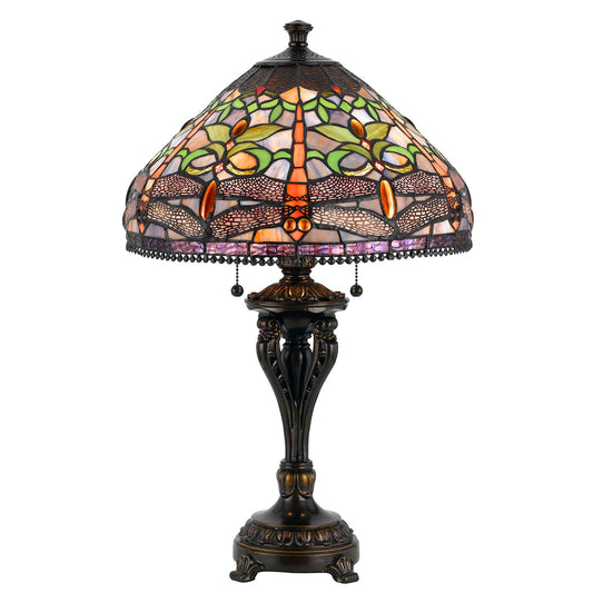 Antique bronze Metal/resin Tiffany - Table lamp