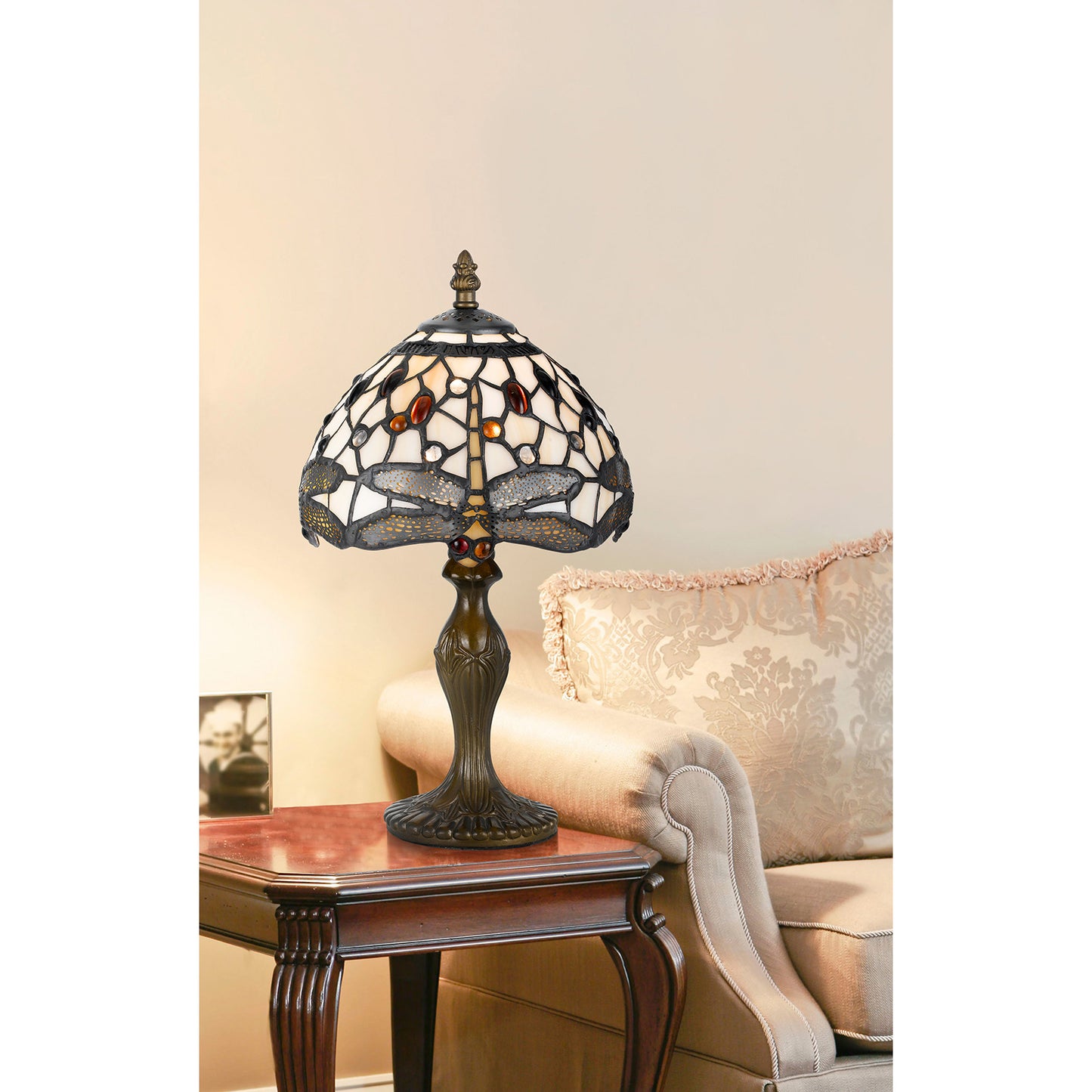 Antique brass Metal Tiffany - Accent lamp, BO-2380AC