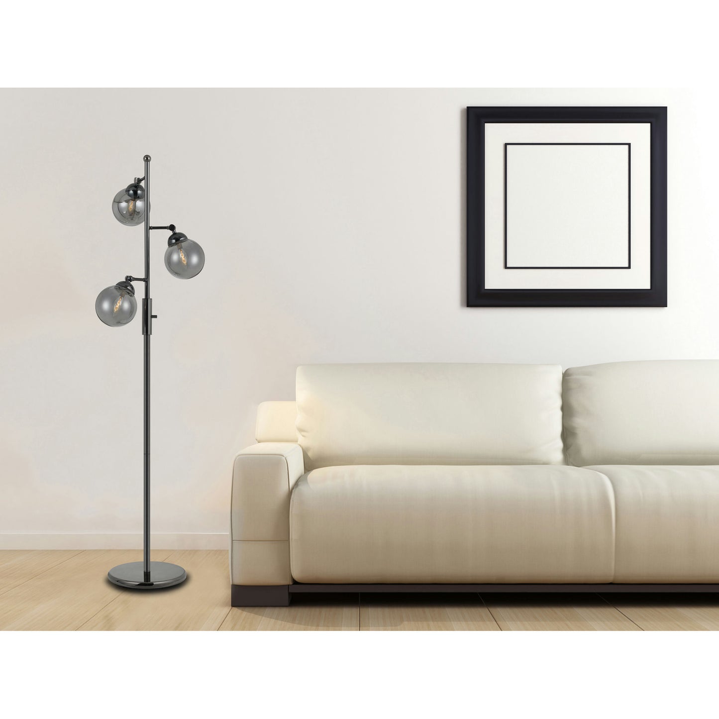 Gun metal Metal Prato - Floor lamp