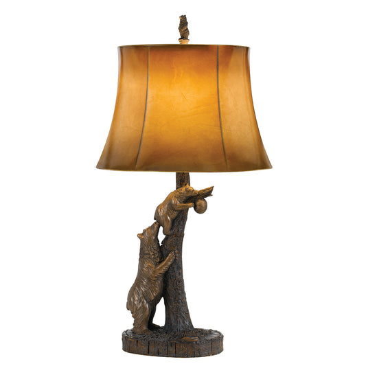 Antique bronze Resin Bear - Table lamp, BO-2731TB