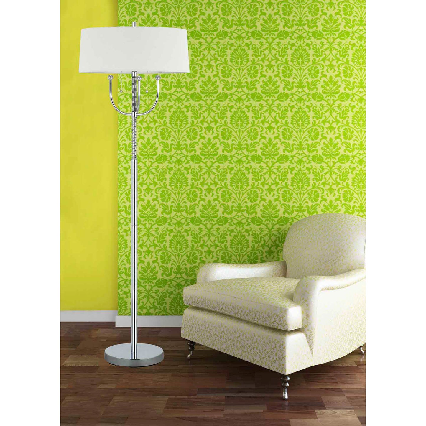 Chrome Metal Lesina - Floor lamp