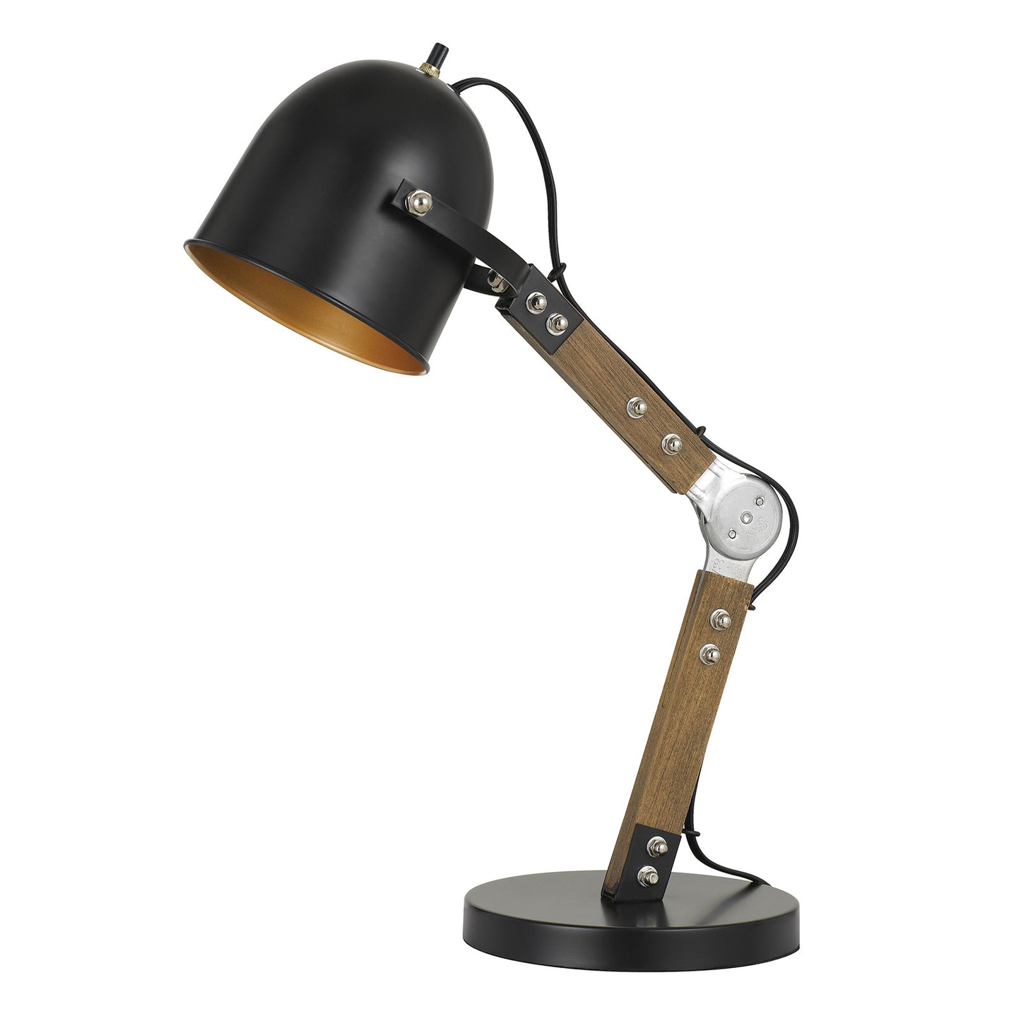 Matte black/wood Metal Binimi - Desk lamp