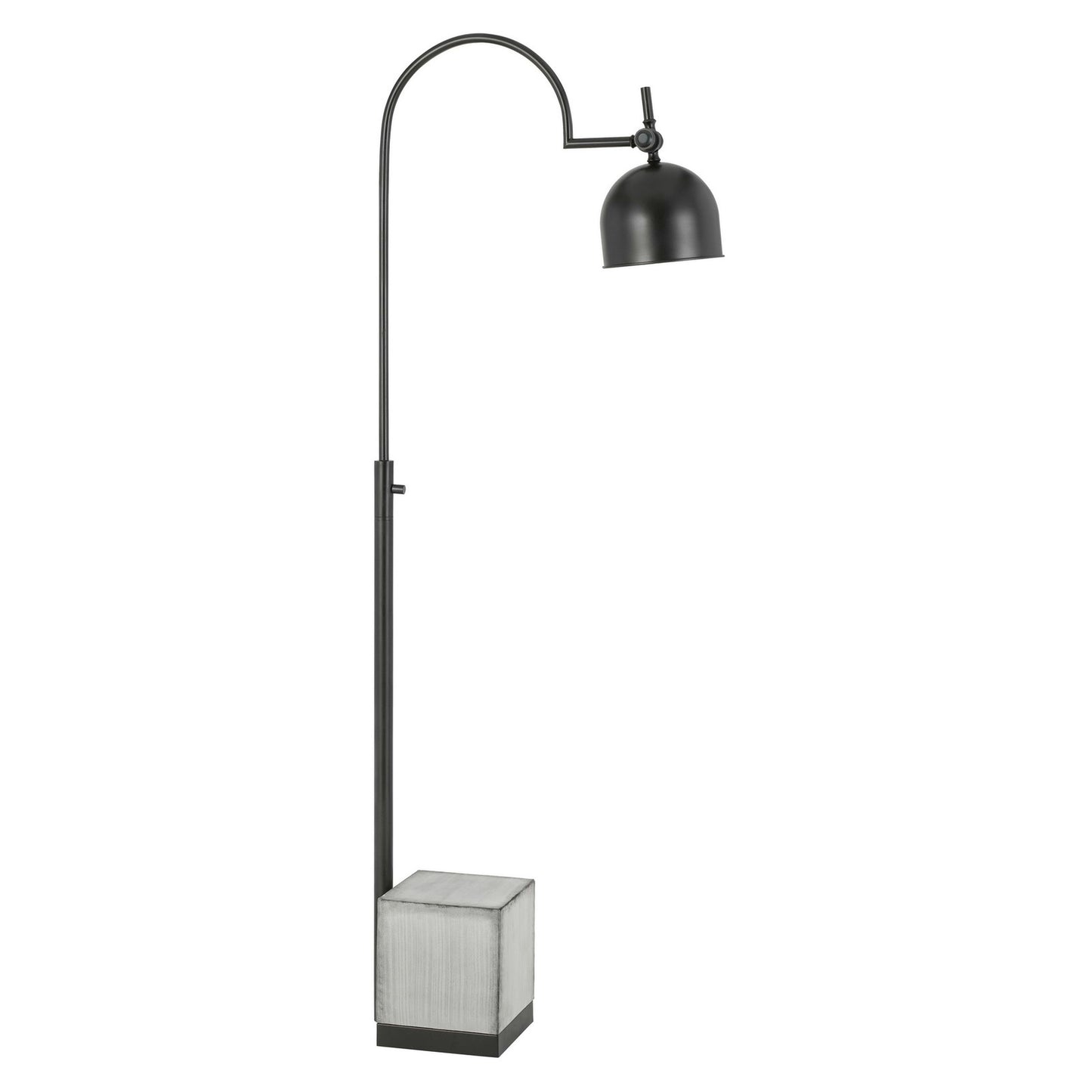 Black/cement Metal/cement Beaumont - Floor lamp