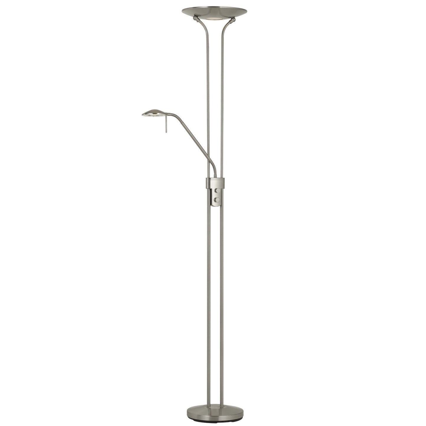 Brushed steel Metal Pavia - Torchiere