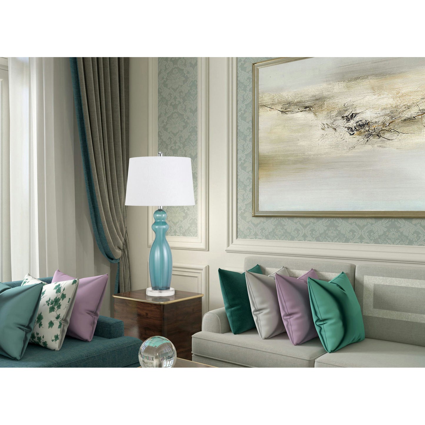 Aqua Glass Bristol - Table lamp