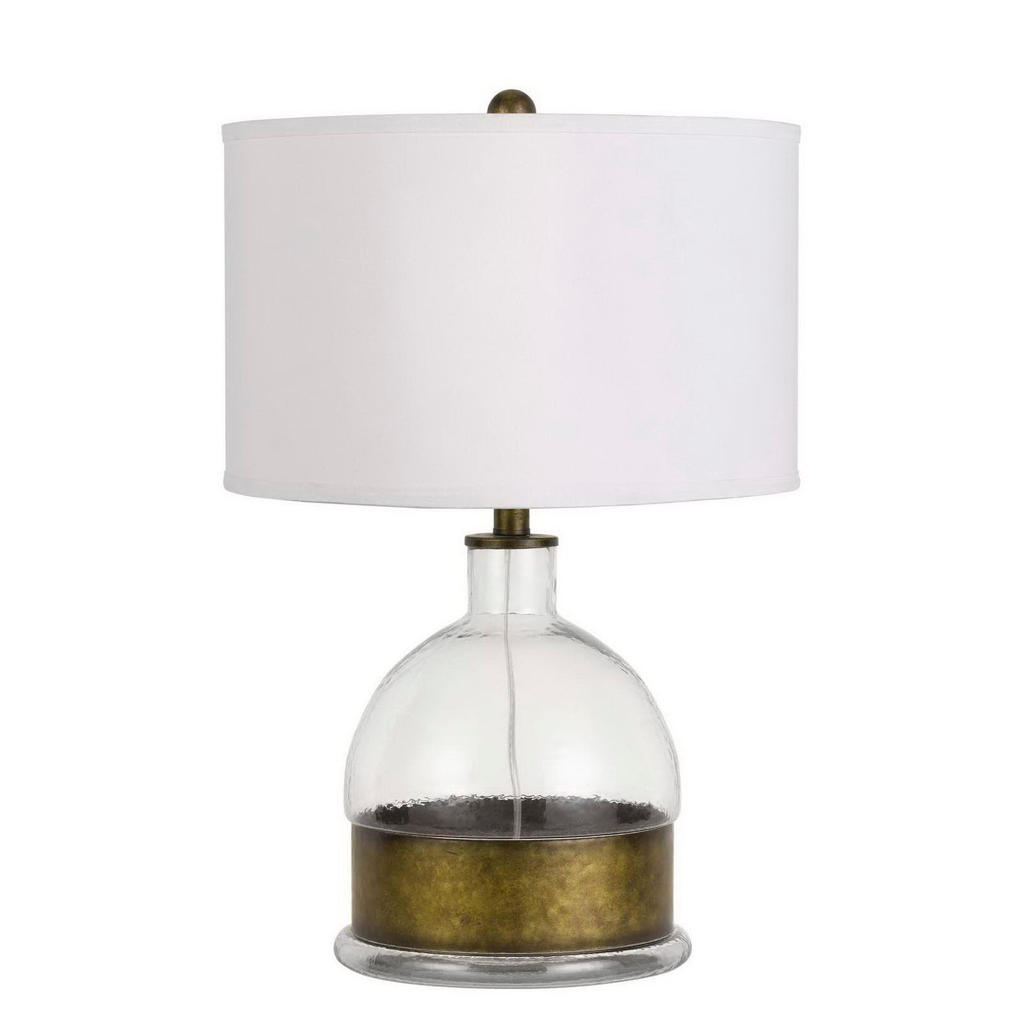 Glass/antiqued brass Glass Rapallo - Table lamp