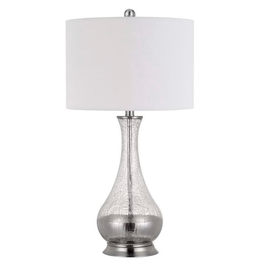 Glass/brushed steel Glass Potenza - Table lamp