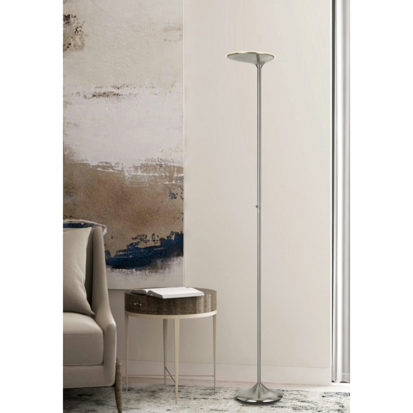 Brushed steel Metal Foggia - Torchiere