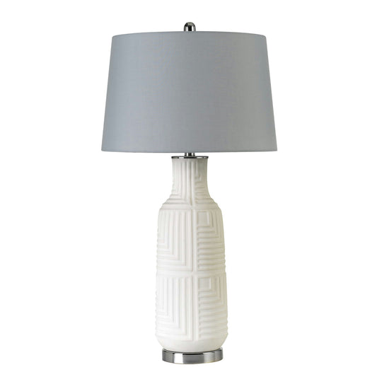 Sculptured white Metal Fiumicino - Table lamp