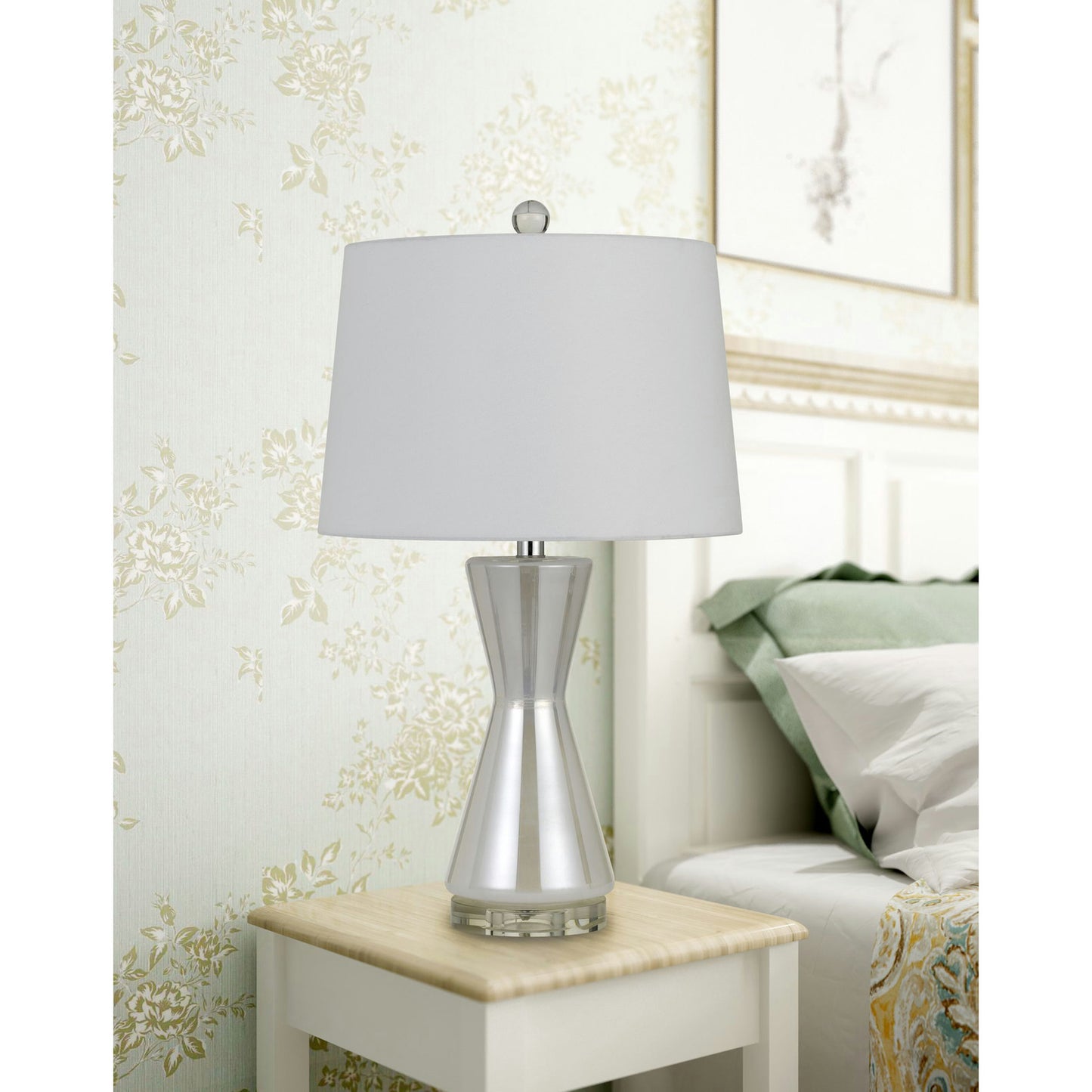 Pearl Art glass Anzio - 2 pc.table lamp set