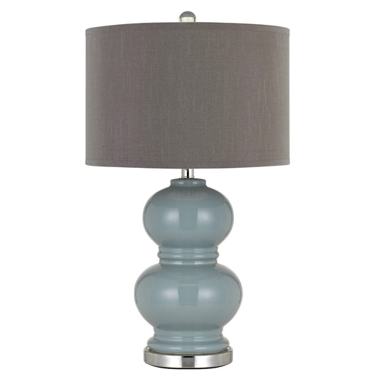 Slate blue Metal Bergamo - 2 pc.table lamp set