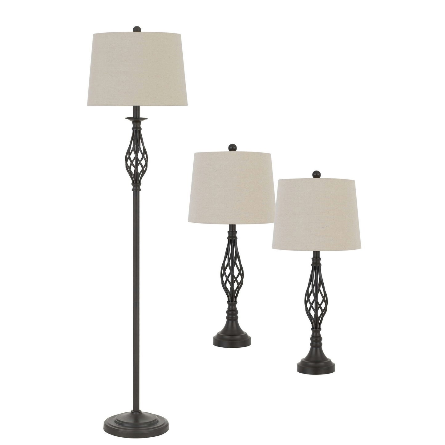 Armadillo Metal 3 pc package - 3 pcs.table and floor lamp set