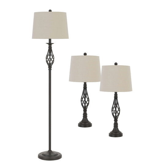 Armadillo Metal 3 pc package - 3 pcs.table and floor lamp set