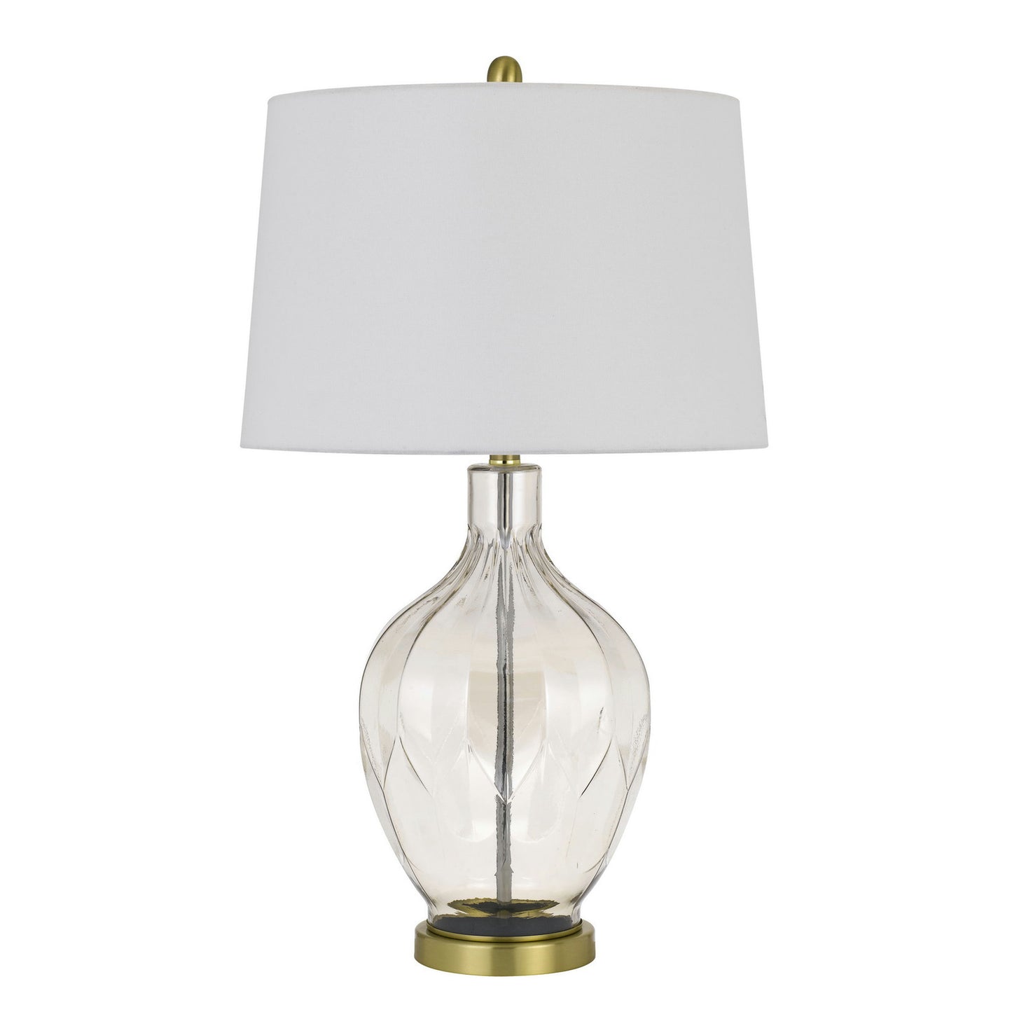 Clear/antique brass Metal Bancroft - Table lamp