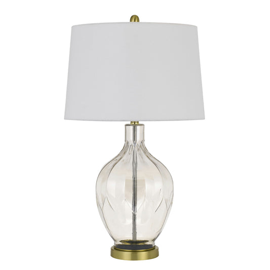 Clear/antique brass Metal Bancroft - Table lamp