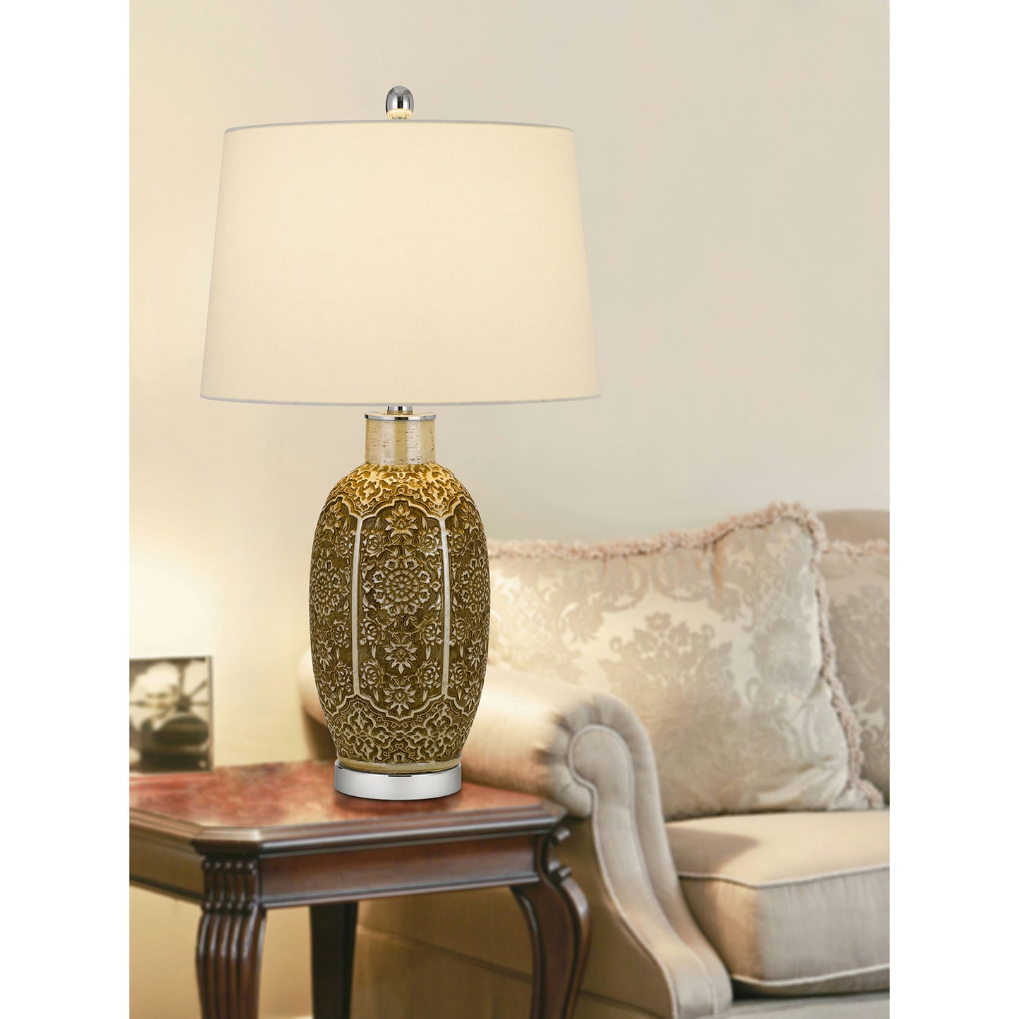 Cinnamon Metal Olive - Table lamp