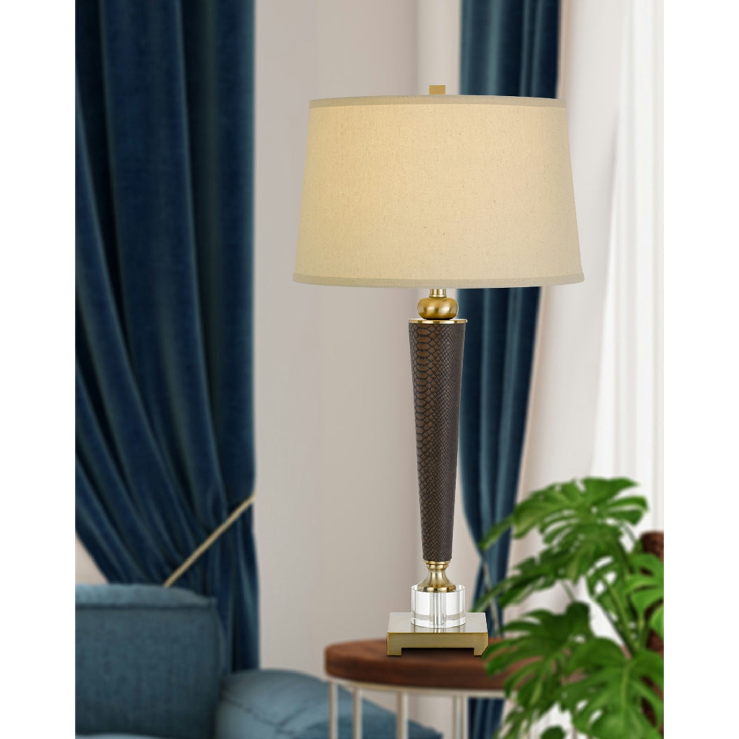 Leathrette Metal Sebree - Table lamp