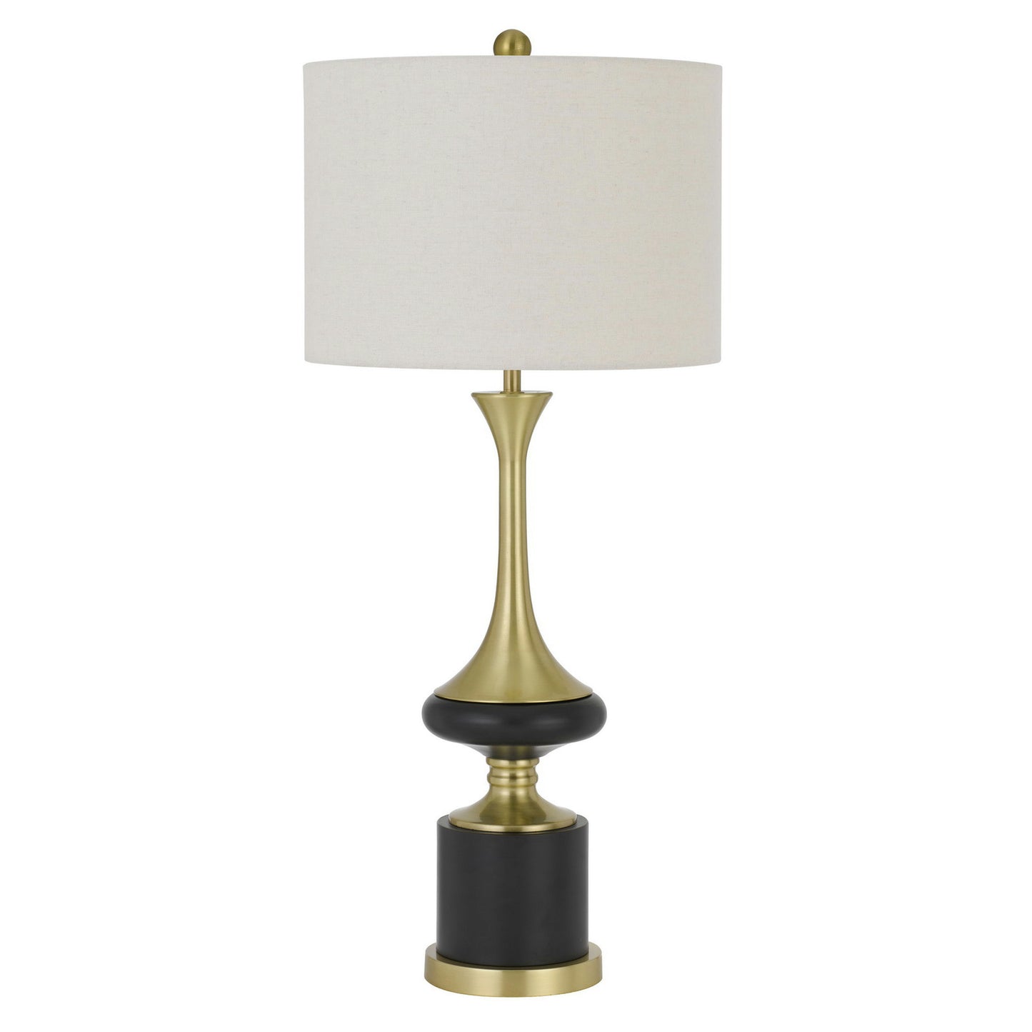 Black/antique brass Metal Kevil - Table lamp