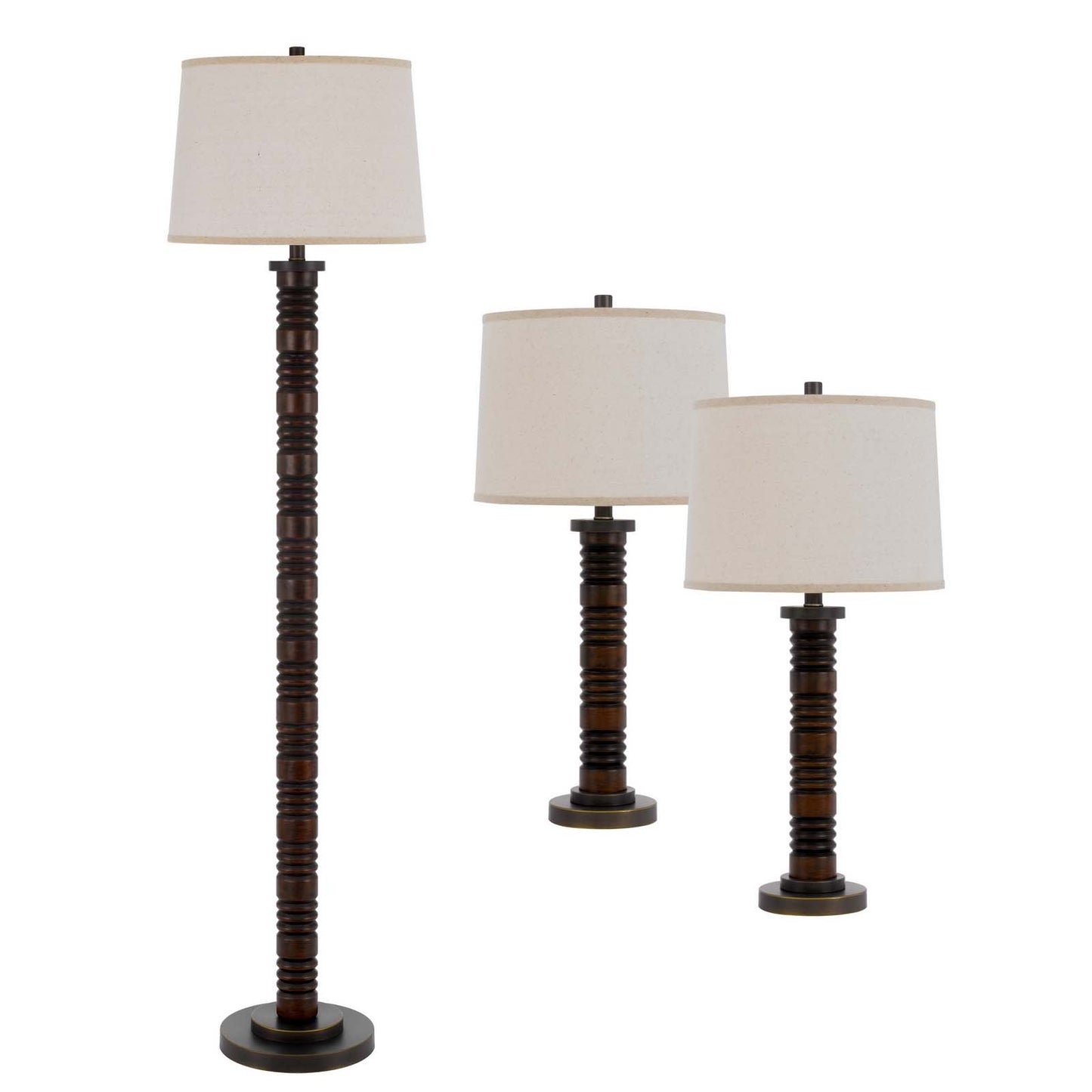 Wood Metal Northfield - 2 pc.table lamp set