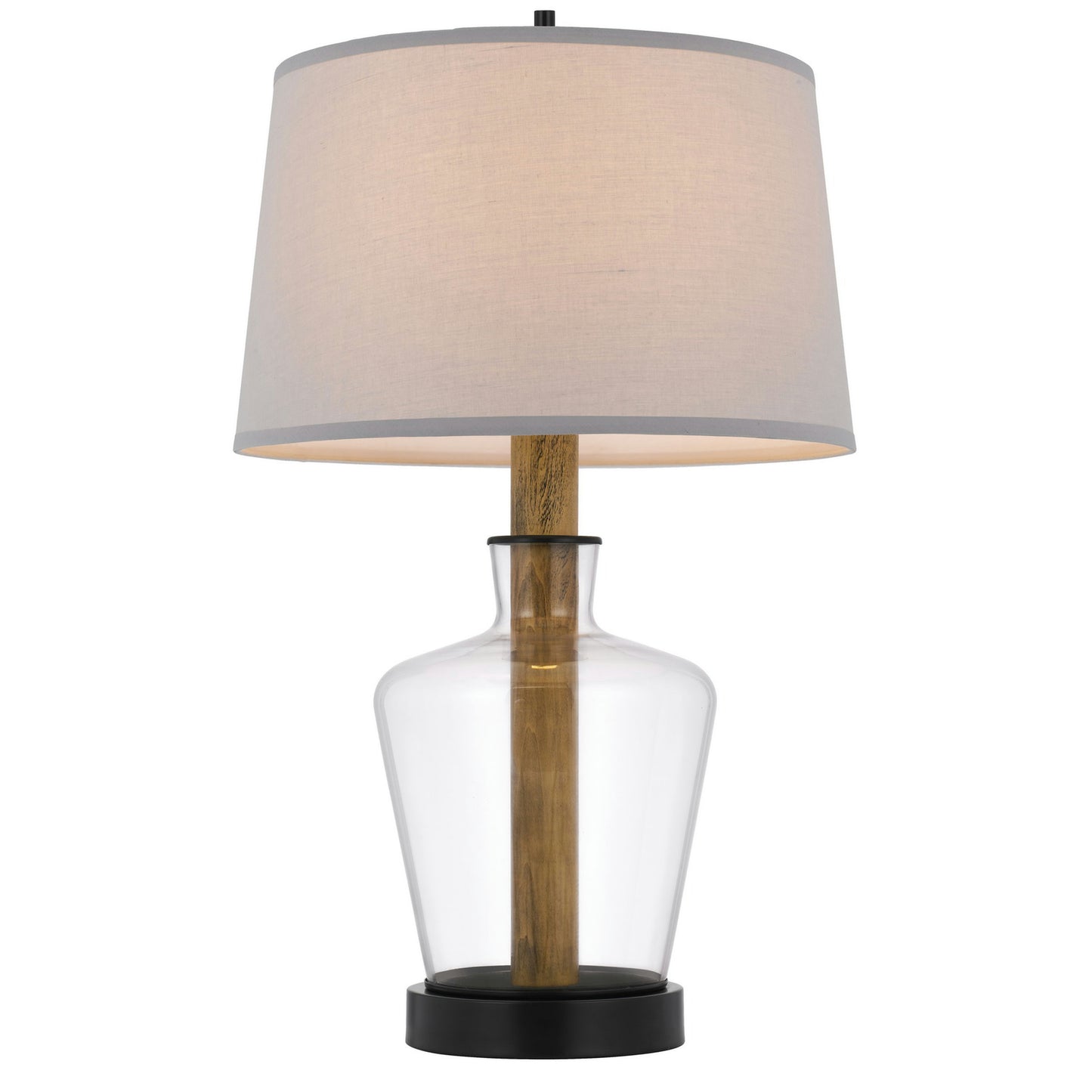 Glass/oak Metal Rancho - Table lamp