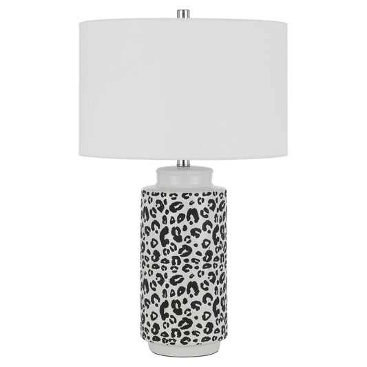 Pearl/black Ceramic Exeter - Table lamp