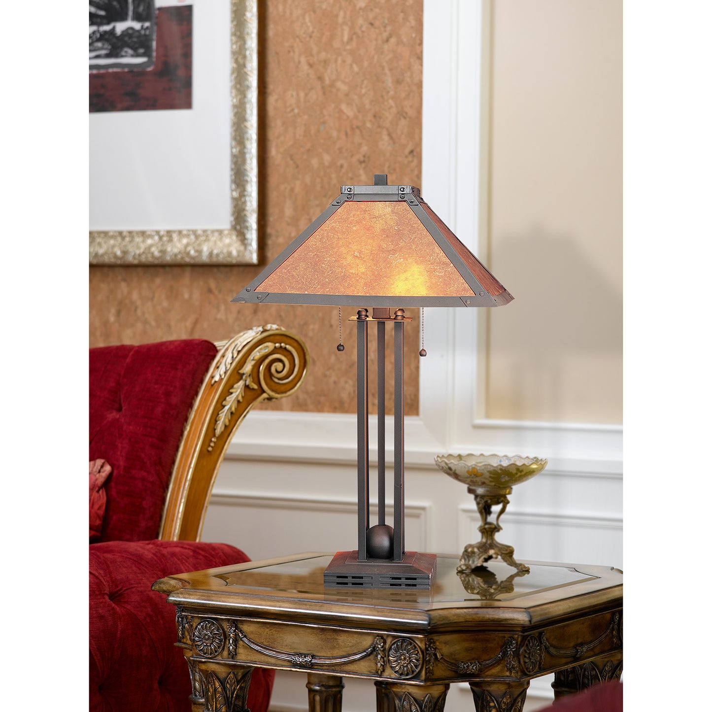 Rust Metal Mica - Table lamp, BO-476