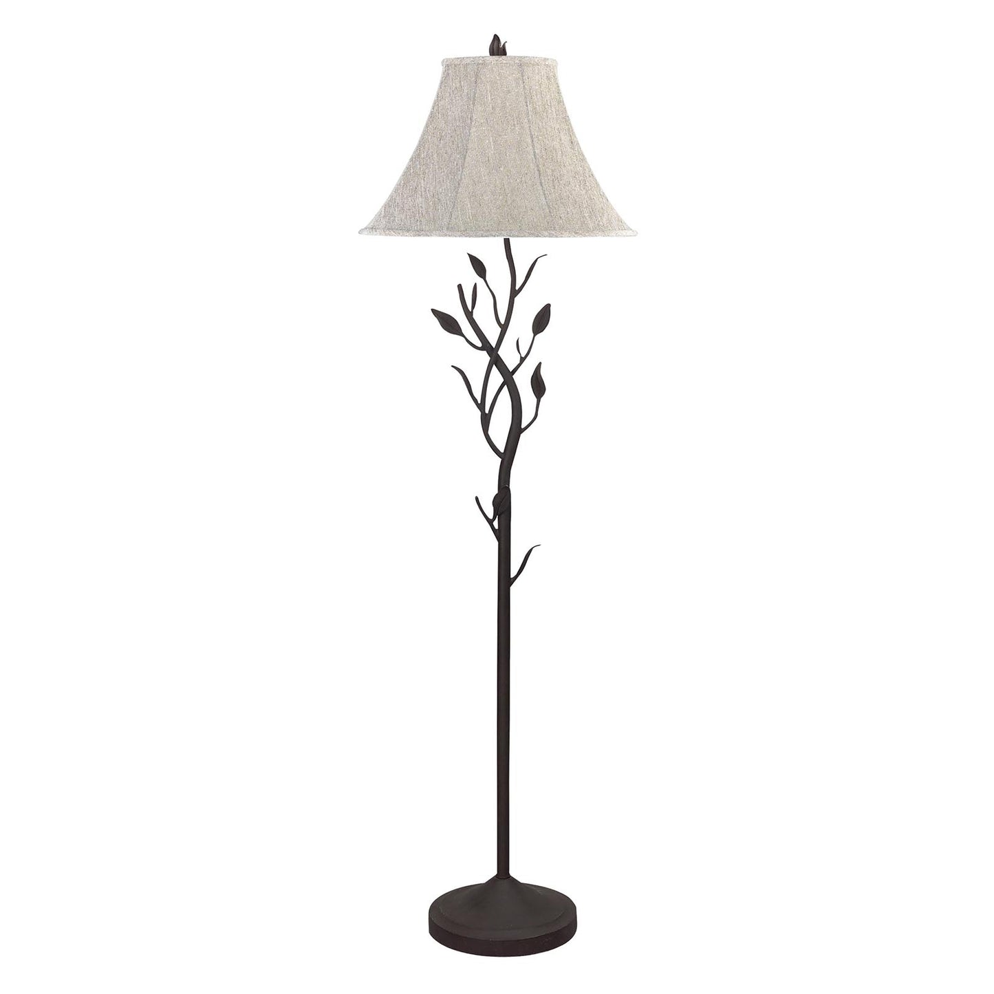 Grey white Metal Iron - Floor lamp