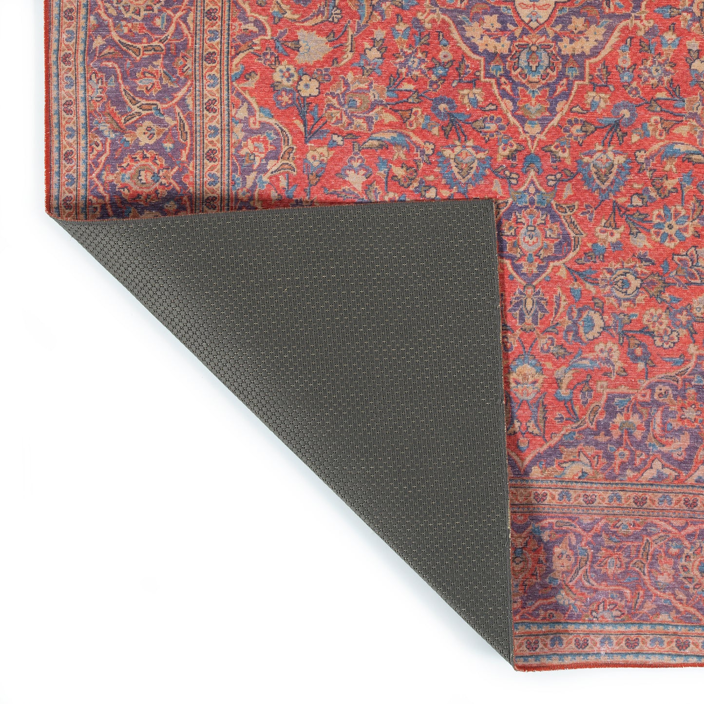 Kaleen Boho Patio Collection Bright Coral  Throw Rug 3' x 5'