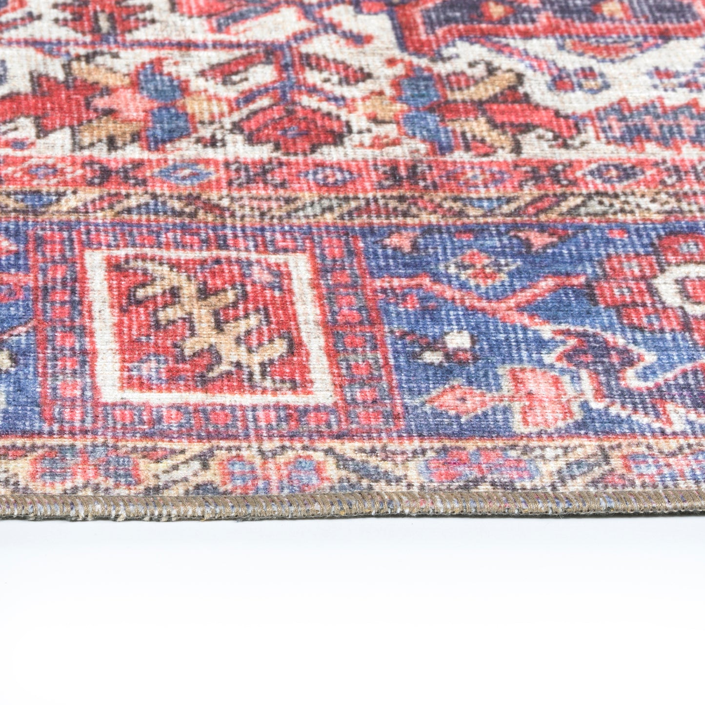 Kaleen Boho Patio Collection Red Coral Throw Rug 2' x 3'