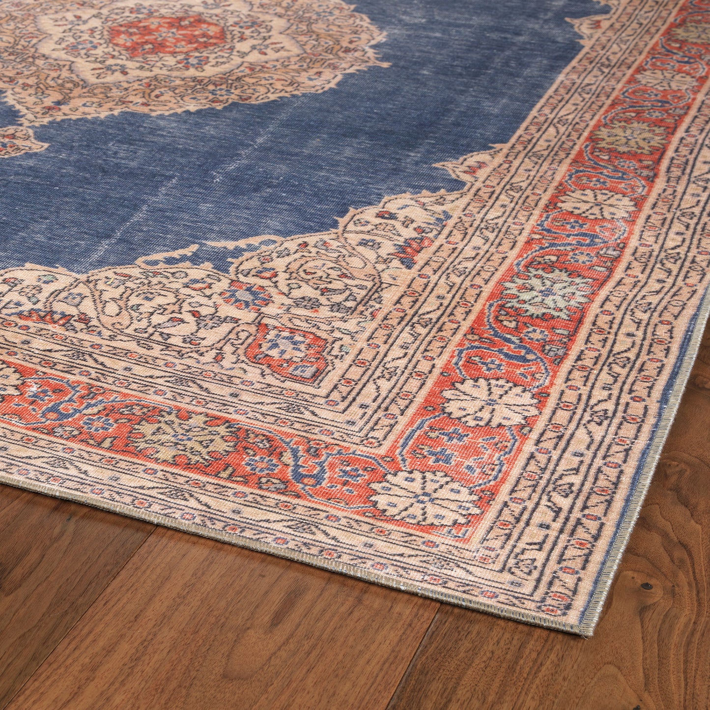 Kaleen Boho Patio Collection Dark Denim  Runner 2'3" x 7'6"