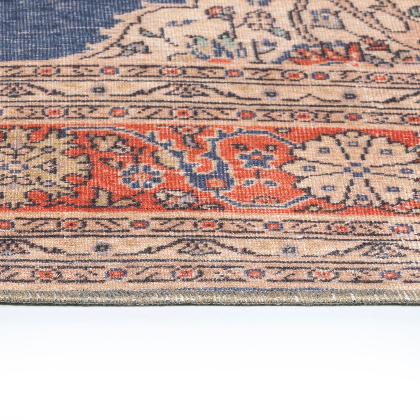Kaleen Boho Patio Collection Dark Denim  Runner 2'3" x 7'6"