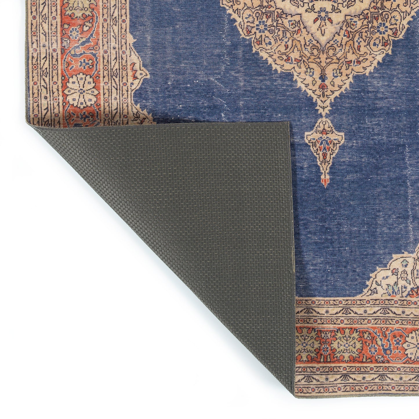 Kaleen Boho Patio Collection Dark Denim  Runner 2'3" x 7'6"