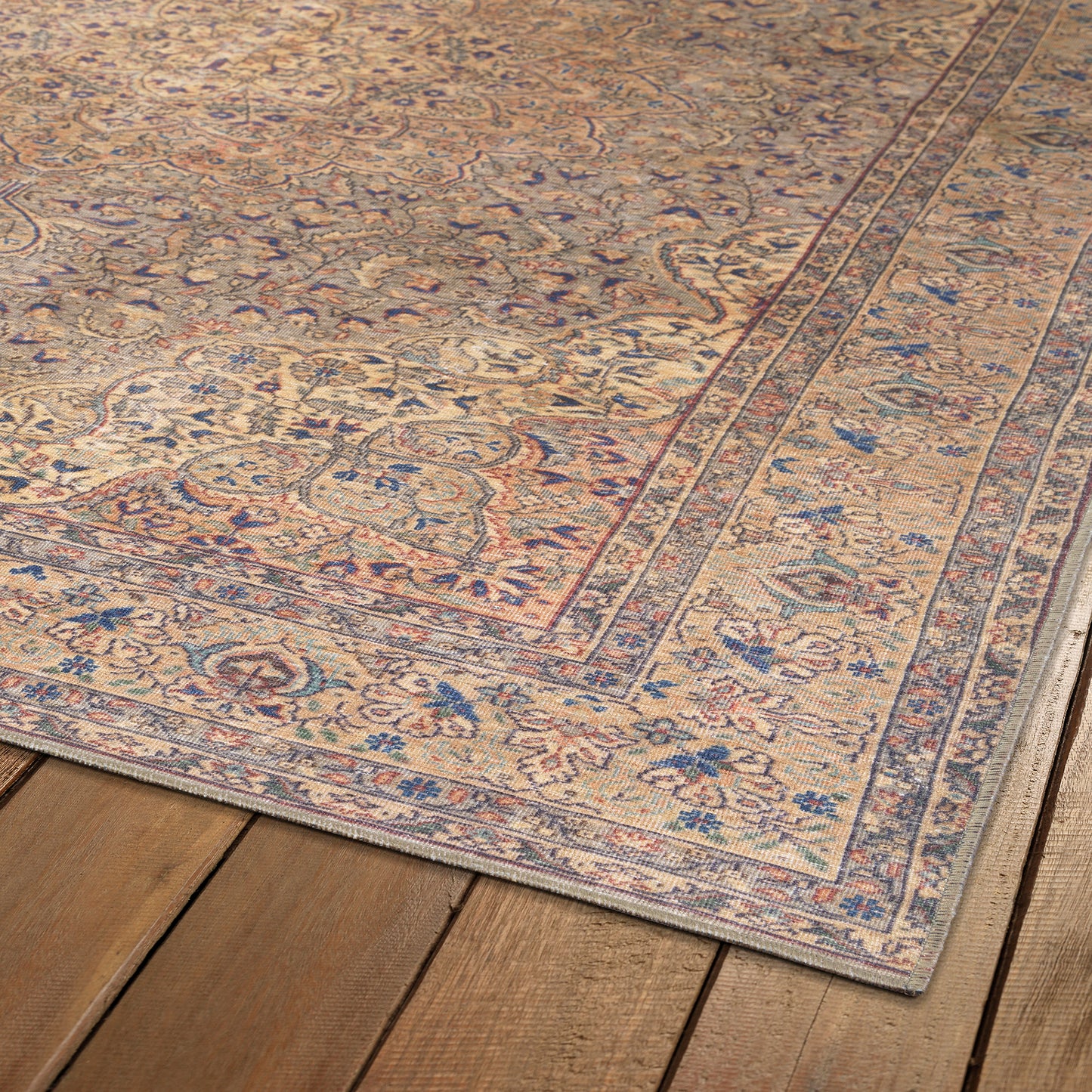 Kaleen Boho Patio Collection Light Taupe  Throw Rug 3' x 5'
