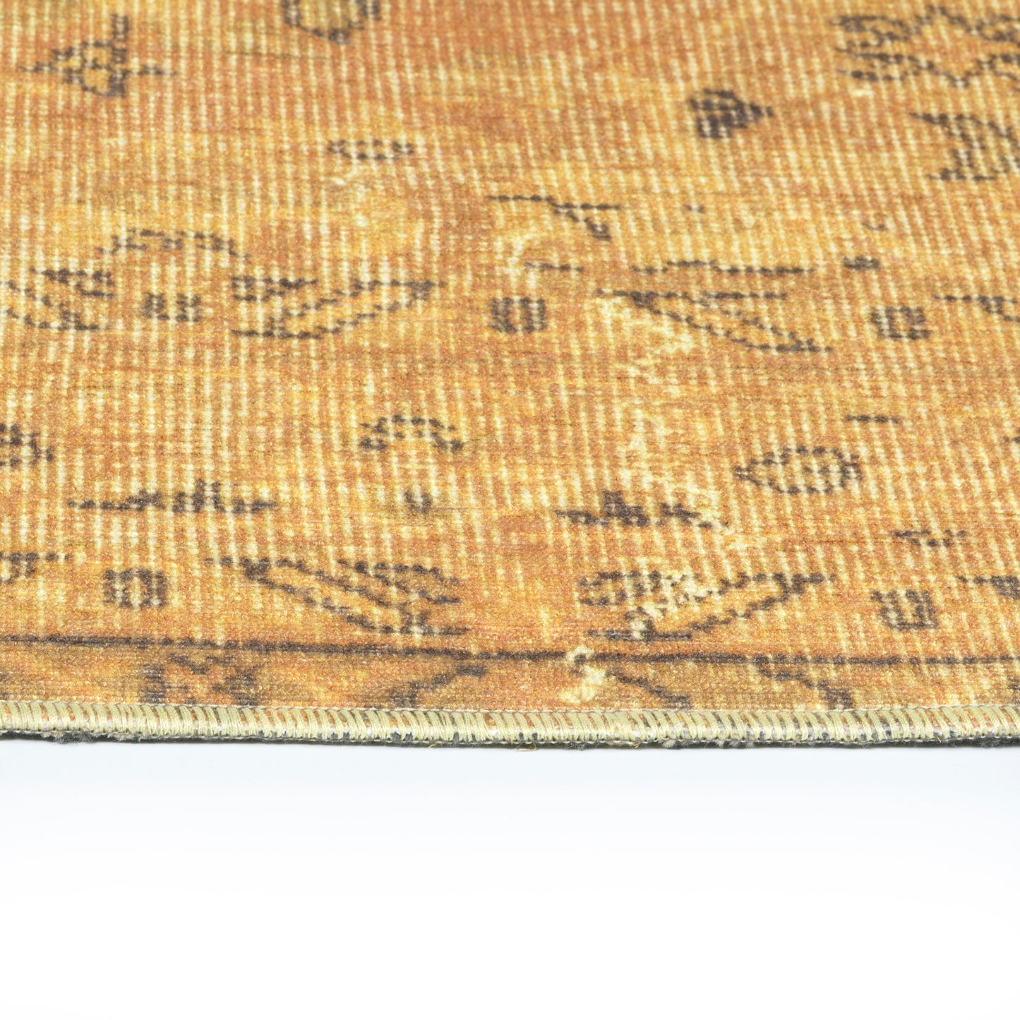 Kaleen Boho Patio Collection Bright Gold Throw Rug 3' x 5'