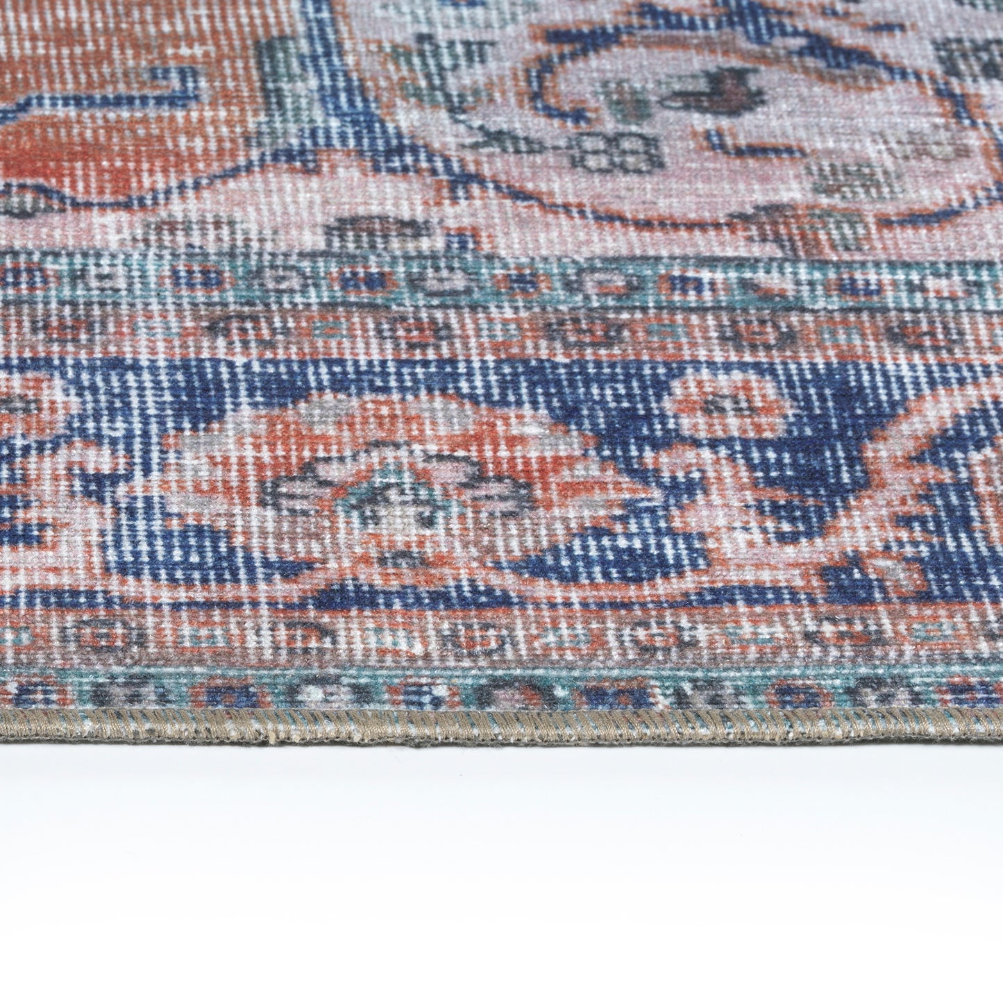 Kaleen Boho Patio Collection Dark Paprika Throw Rug 2' x 3'
