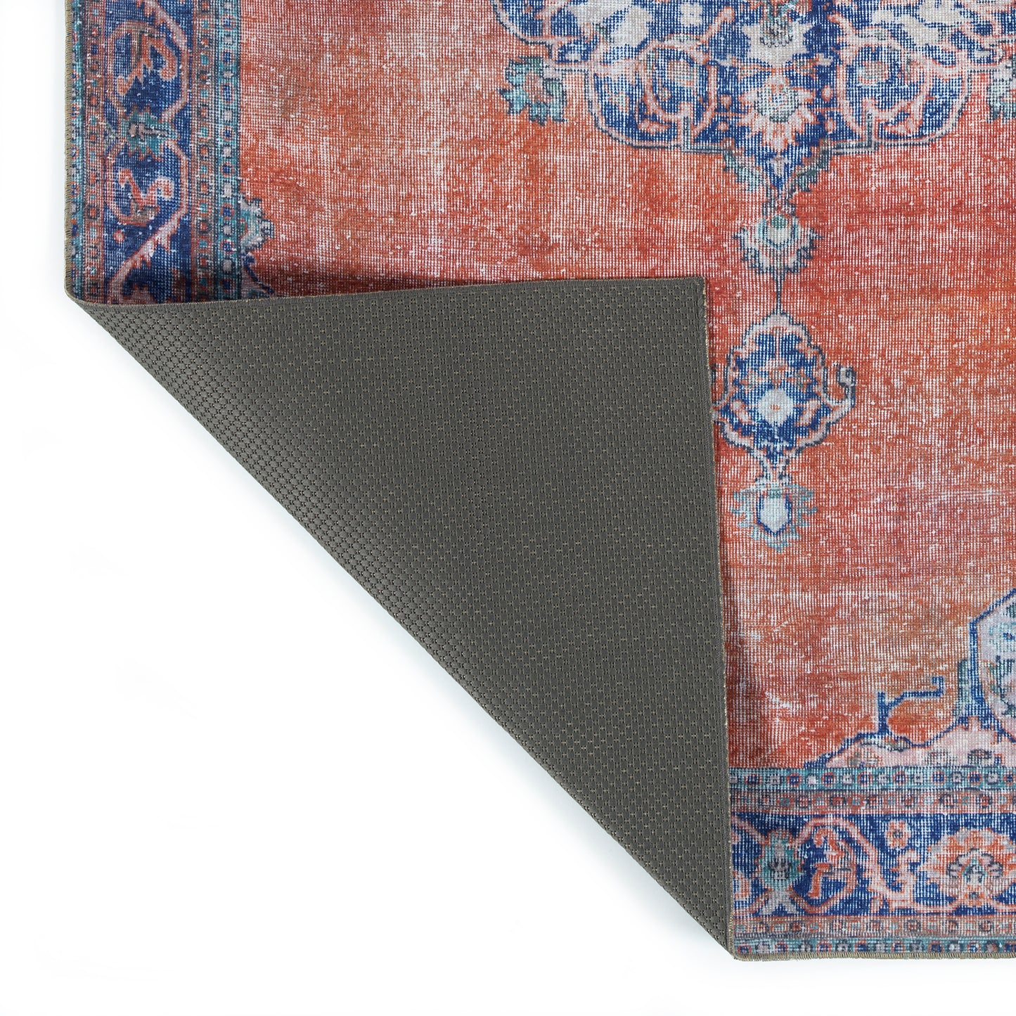 Kaleen Boho Patio Collection Dark Paprika Throw Rug 3' x 5'