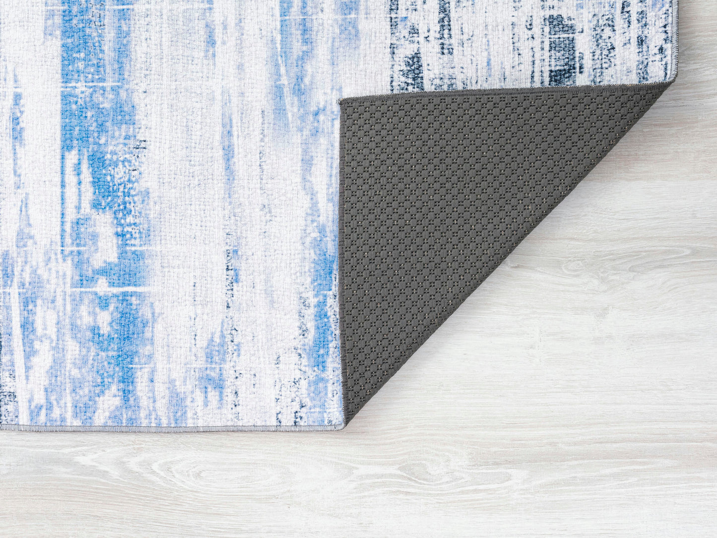 Kaleen Boho Patio Collection Blue White Runner 2'3" x 7'6"