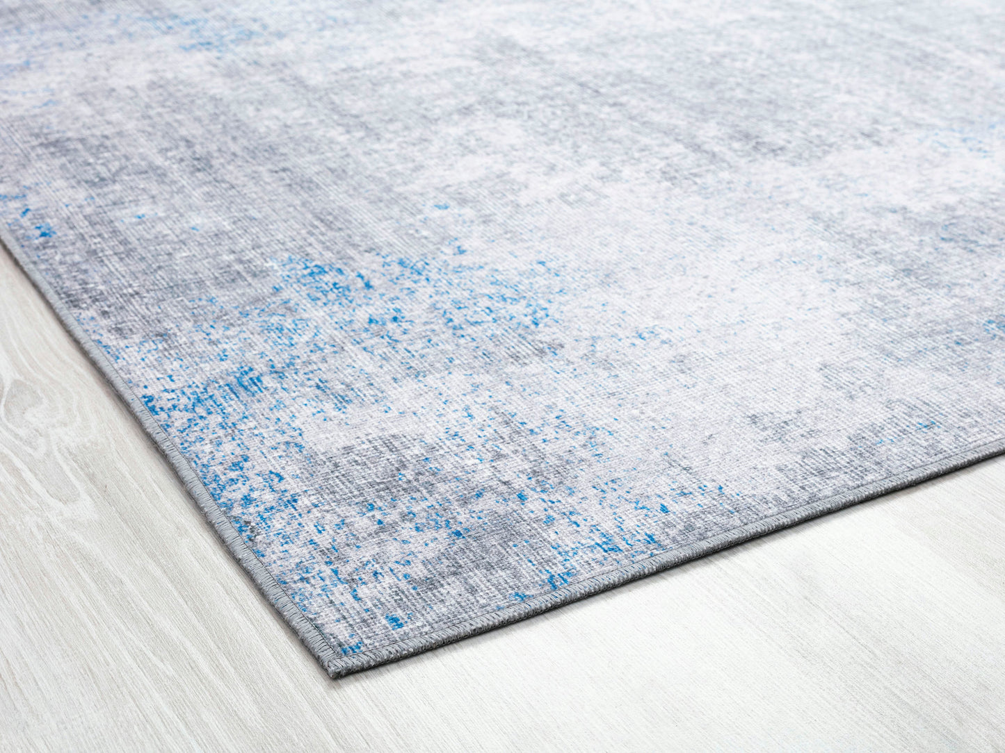 Kaleen Boho Patio Collection Blue Gray Throw Rug 2' x 3'
