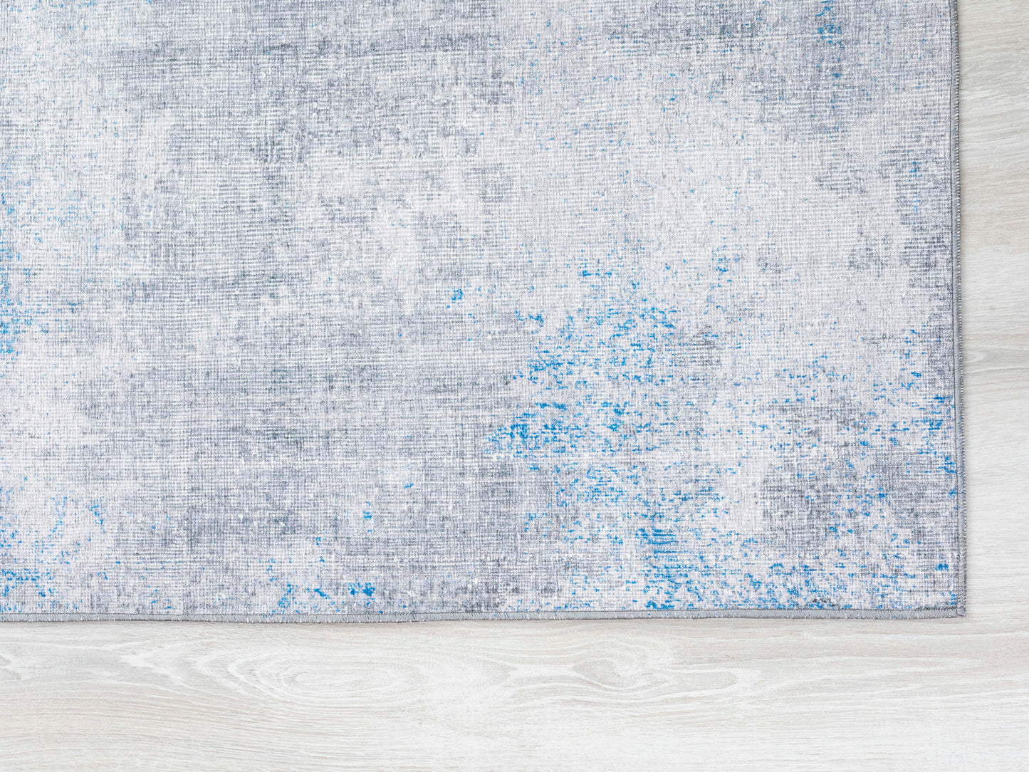 Kaleen Boho Patio Collection Blue Gray Throw Rug 2' x 3'