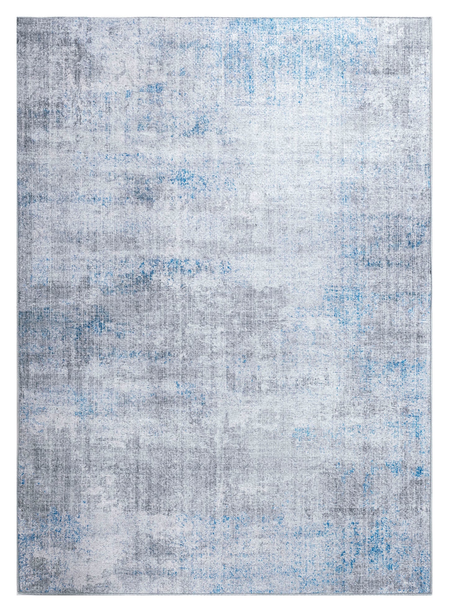 Kaleen Boho Patio Collection Blue Gray Throw Rug 2' x 3'