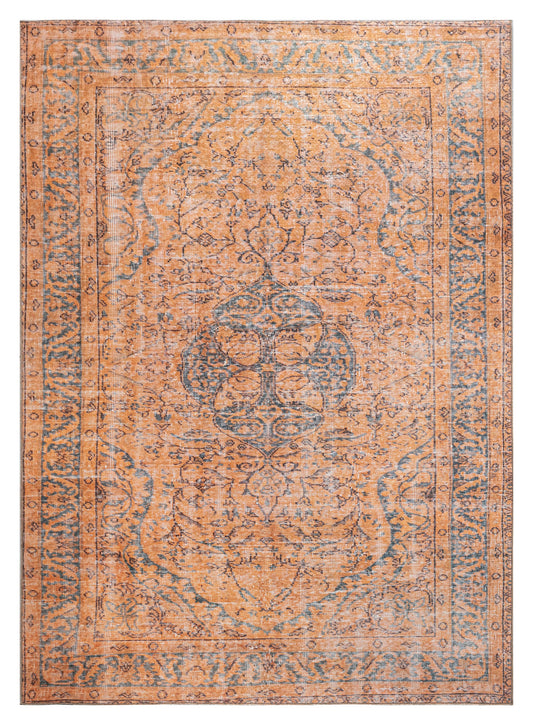 Kaleen Boho Patio Collection Light Orange Area Rug 5' x 7'6"