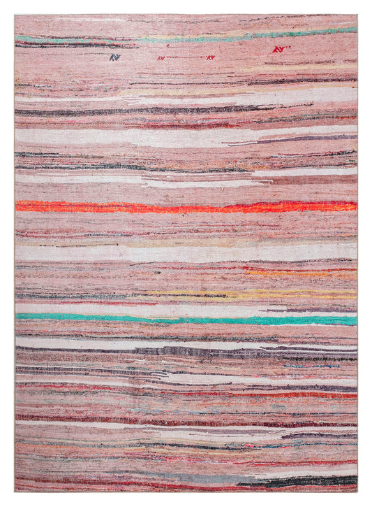 Kaleen Boho Patio Collection Multi Clay Area Rug 5' x 7'6"
