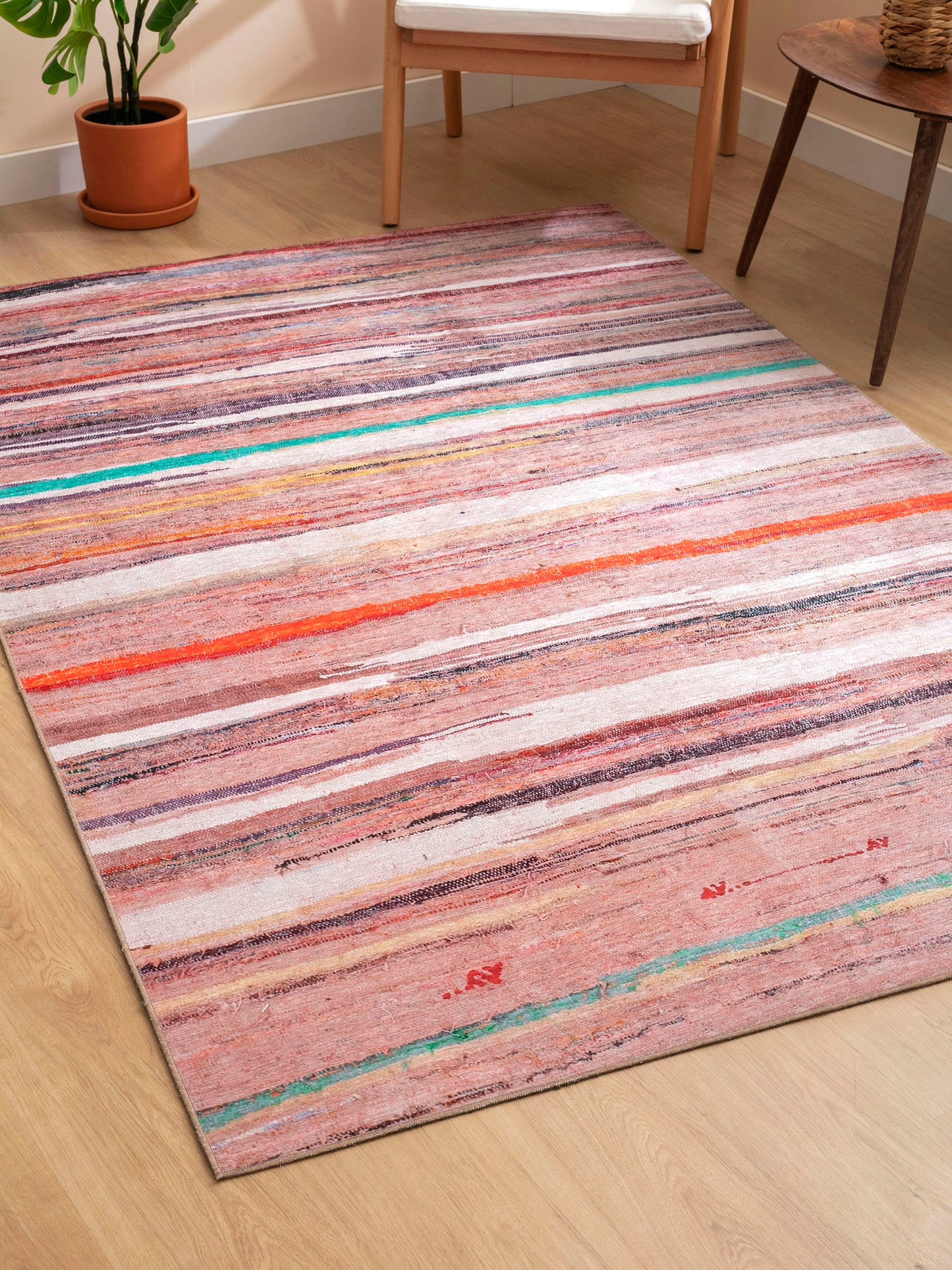 Kaleen Boho Patio Collection Multi Clay Throw Rug 3' x 5'
